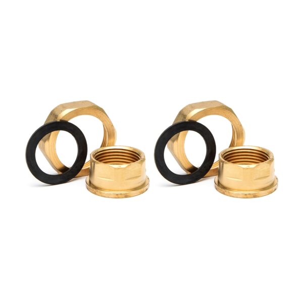 Trident 22mm Central Heating Pump Valves (2 Pack) Brass, Gate Valve With Washers. - Image 3
